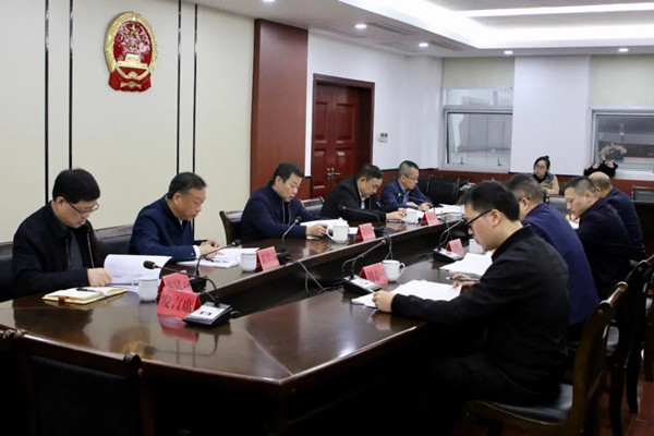市委政法委召开委务会（扩大）会议学习贯彻党的十九届六中全会精神(图1)