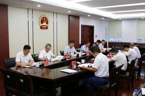 市委政法委召开理论学习中心组学习（扩大）会议暨党史学习教育专题学习会(图1)