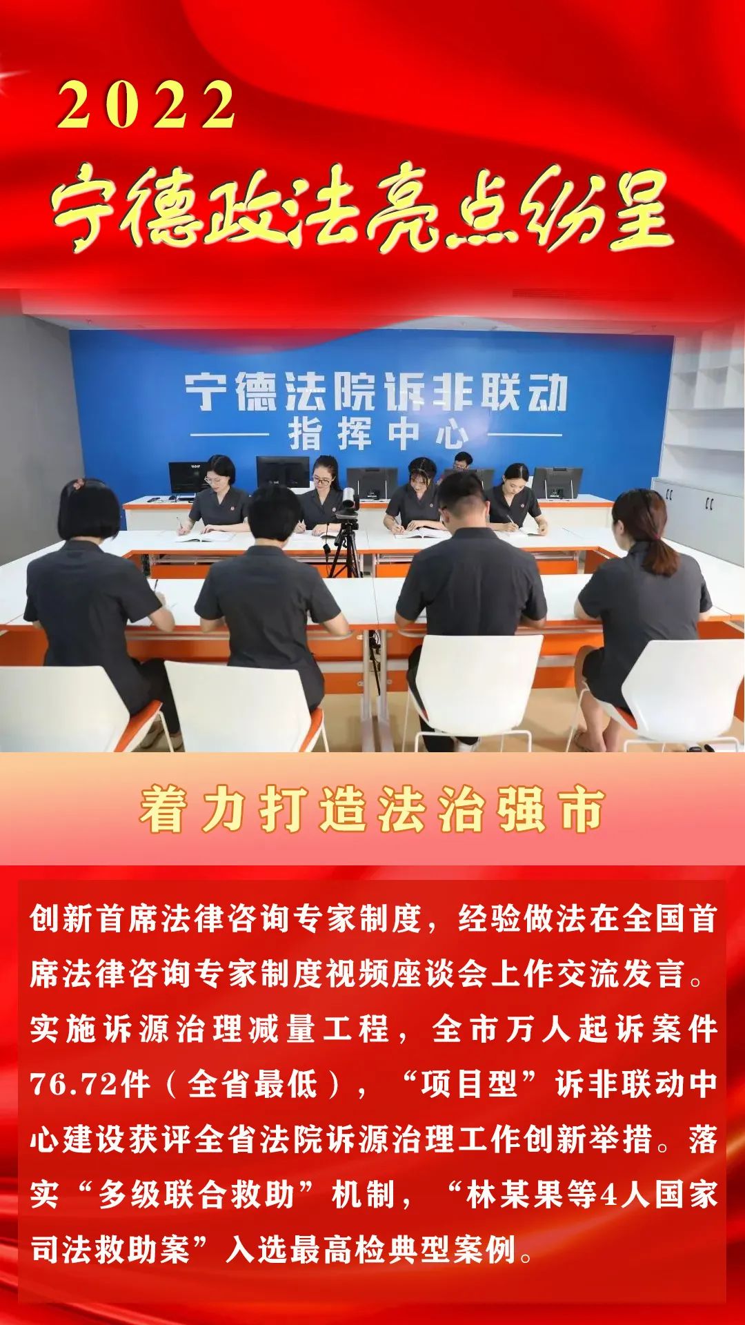 【打造法治强市】回望2022，宁德政法亮点纷呈(图4)
